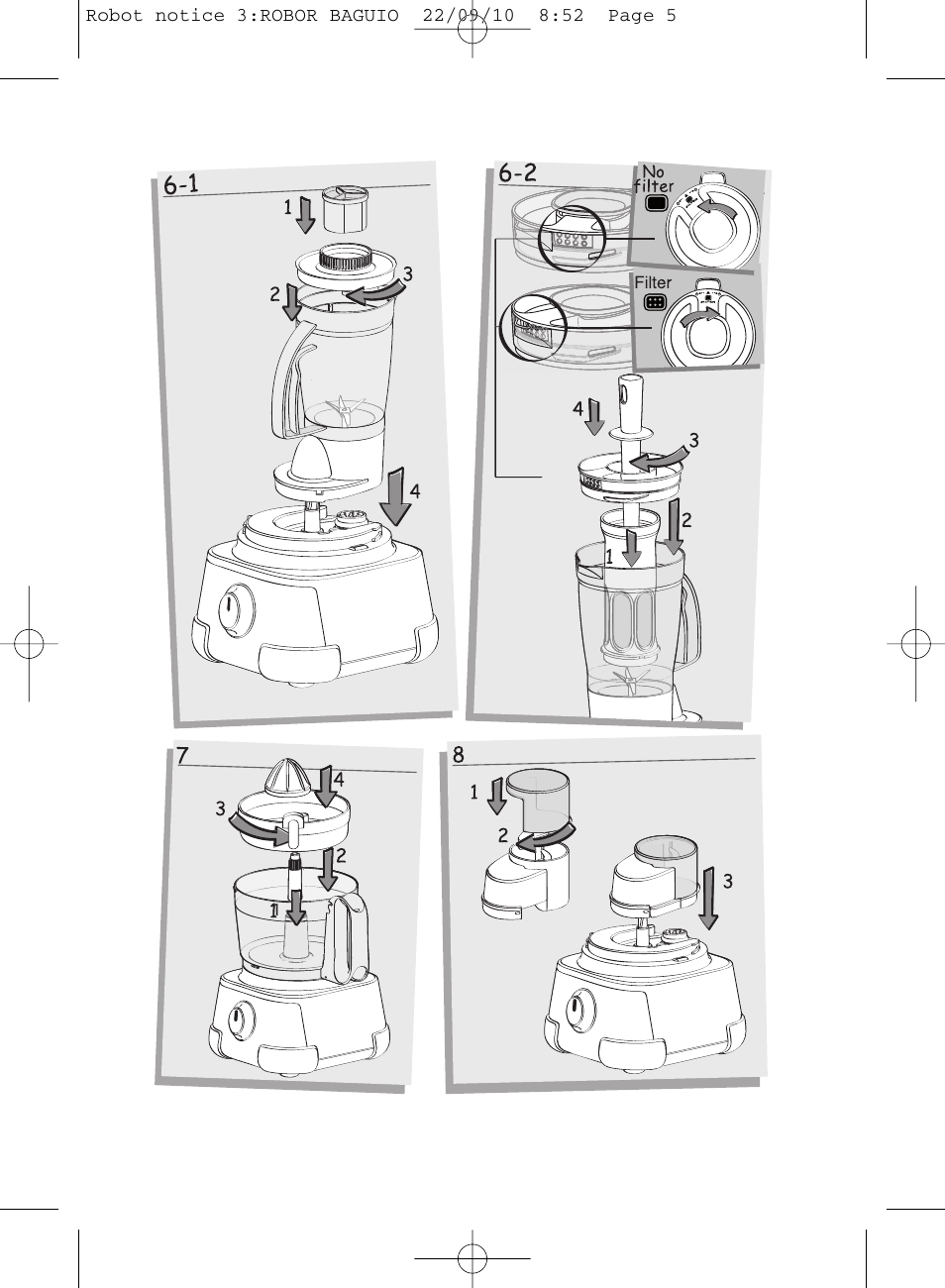 Moulinex MASTERCHEF 5000 FP518G User Manual | Page 5 / 96