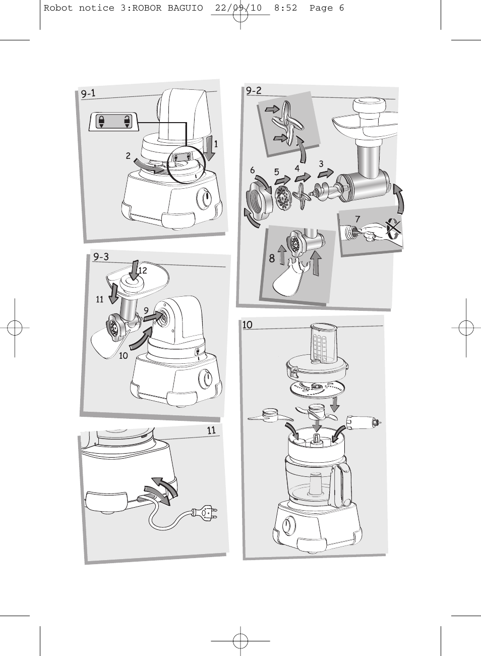 Moulinex MASTERCHEF 5000 FP518G User Manual | Page 6 / 96