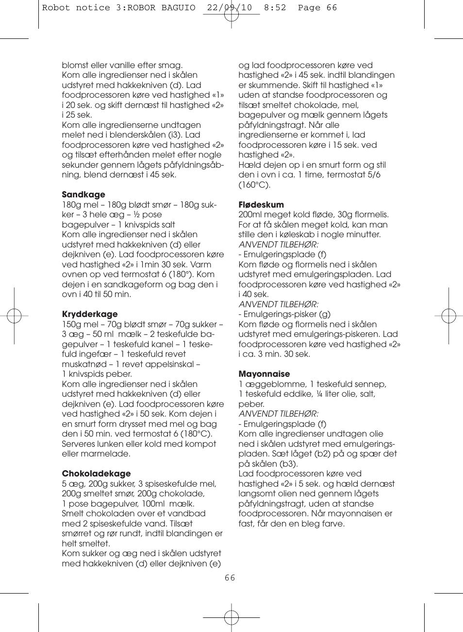 Moulinex MASTERCHEF 5000 FP518G User Manual | Page 66 / 96