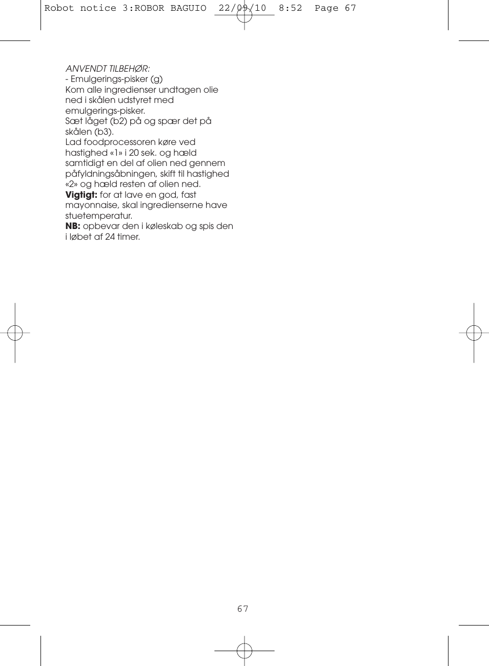 Moulinex MASTERCHEF 5000 FP518G User Manual | Page 67 / 96