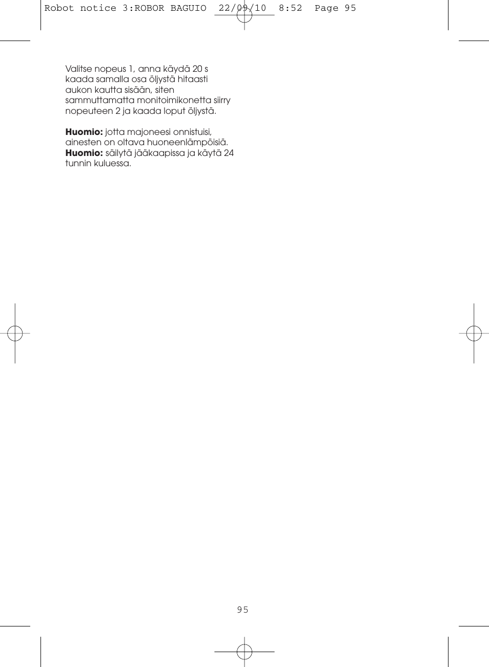 Moulinex MASTERCHEF 5000 FP518G User Manual | Page 95 / 96