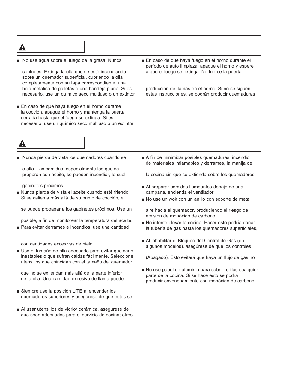 Informa ción de segurid ad, Guarde estas instrucciones, Advertencia | GE P2B940DEFWW User Manual | Page 37 / 64