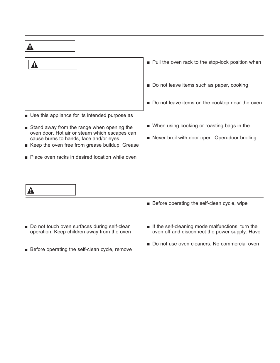 Safe ty informa tion, Save these instructions, Oven safety instructions | Warning | GE P2B940DEFWW User Manual | Page 6 / 64