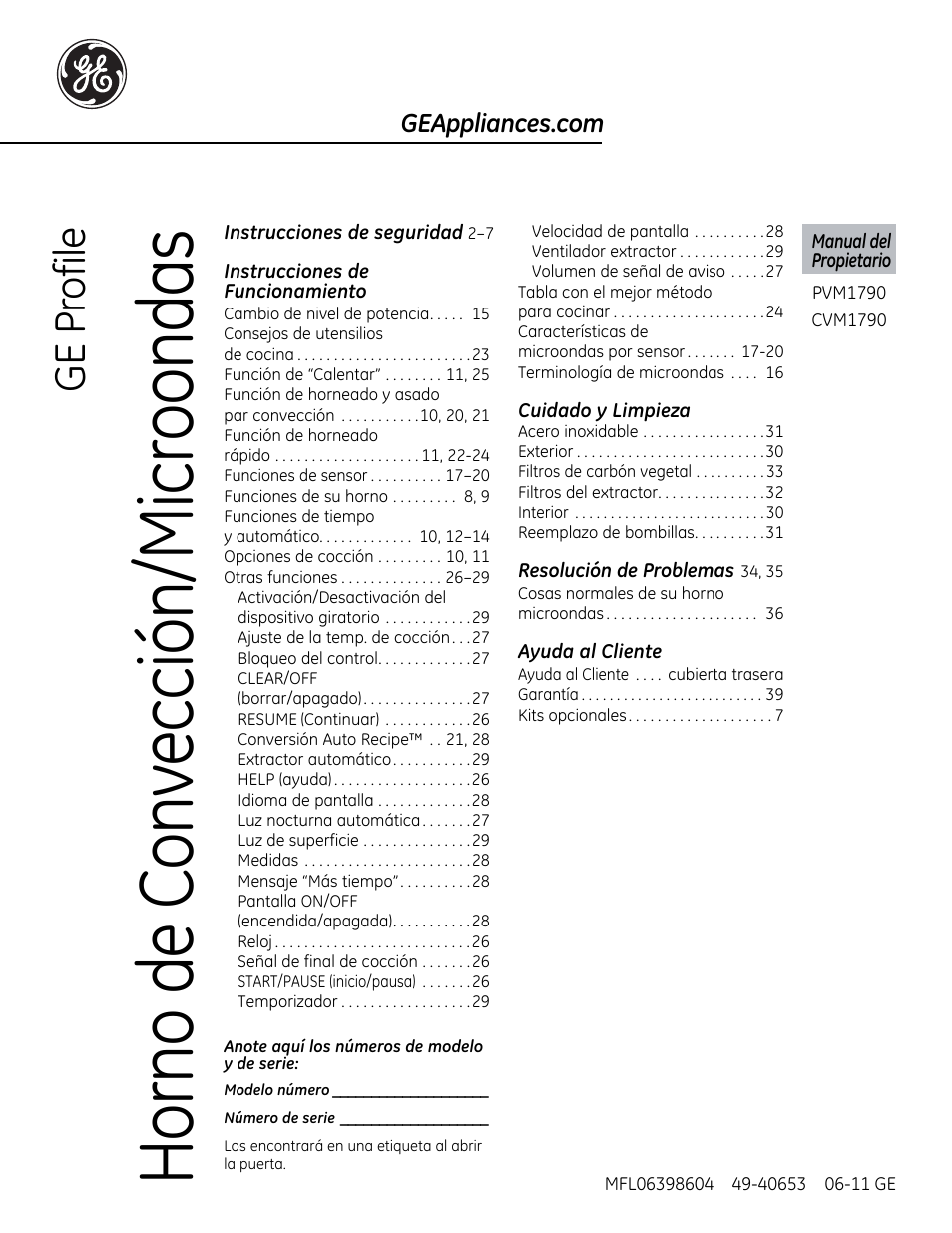 GE CVM1790SSSS User Manual | Page 37 / 76