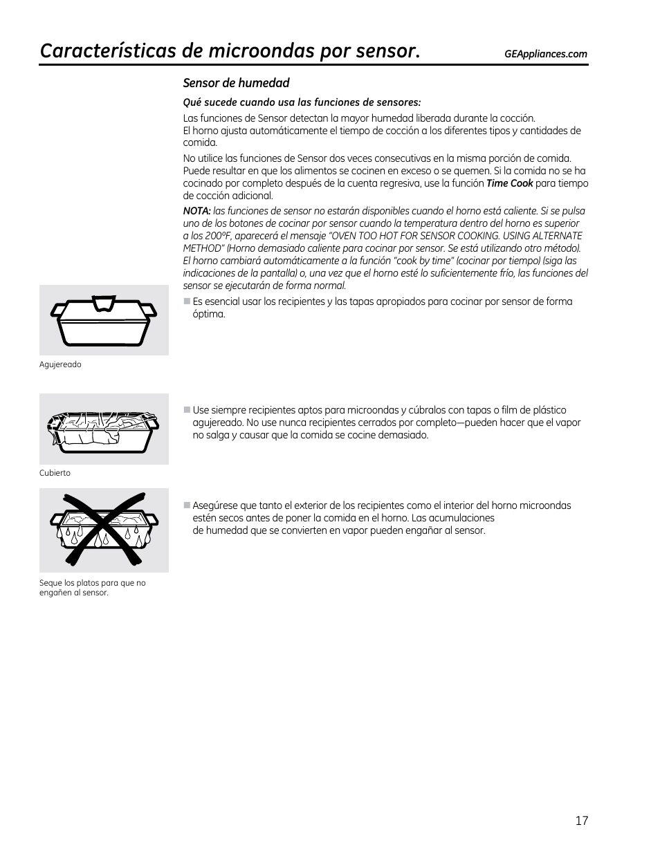 Sensor de humedad | GE CVM1790SSSS User Manual | Page 53 / 76