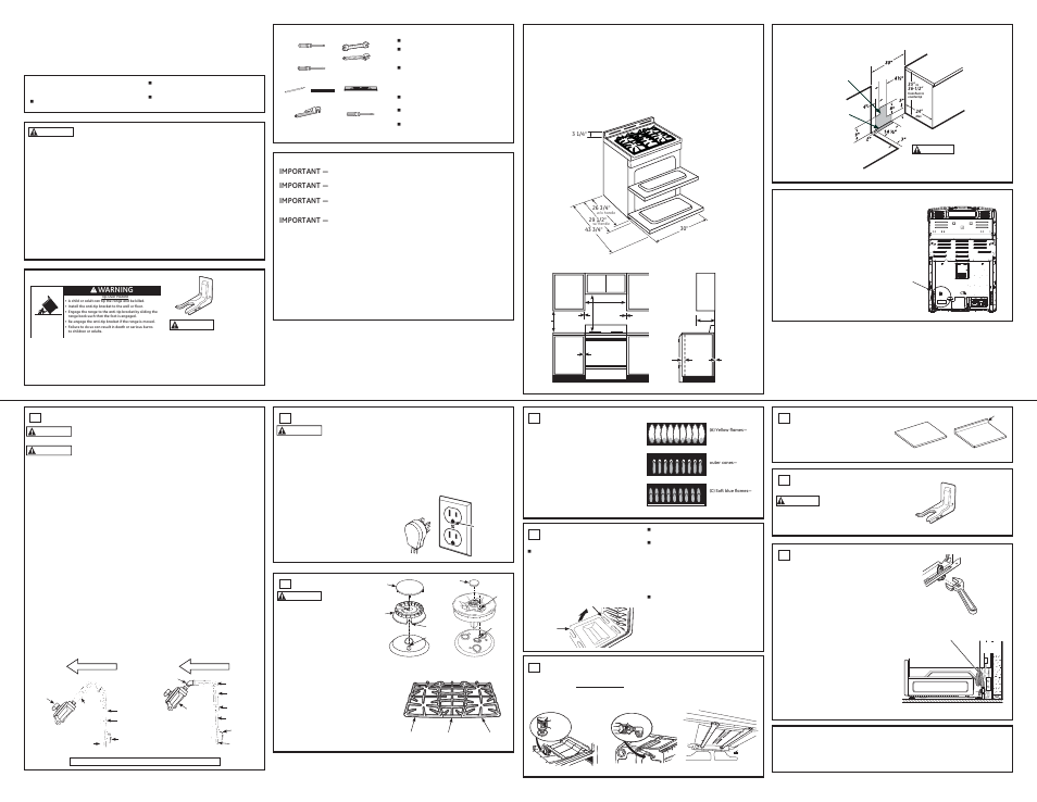 GE PGS950SEFSS User Manual | 2 pages