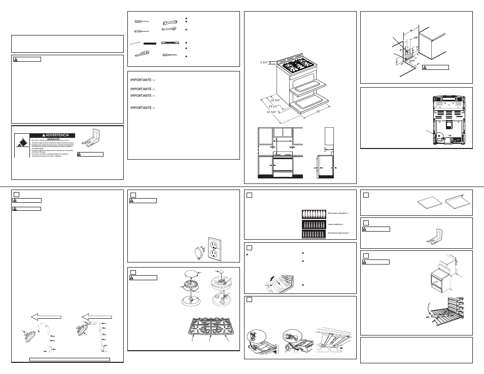 Instrucciones de instalación cocina | GE PGS950SEFSS User Manual | Page 2 / 2