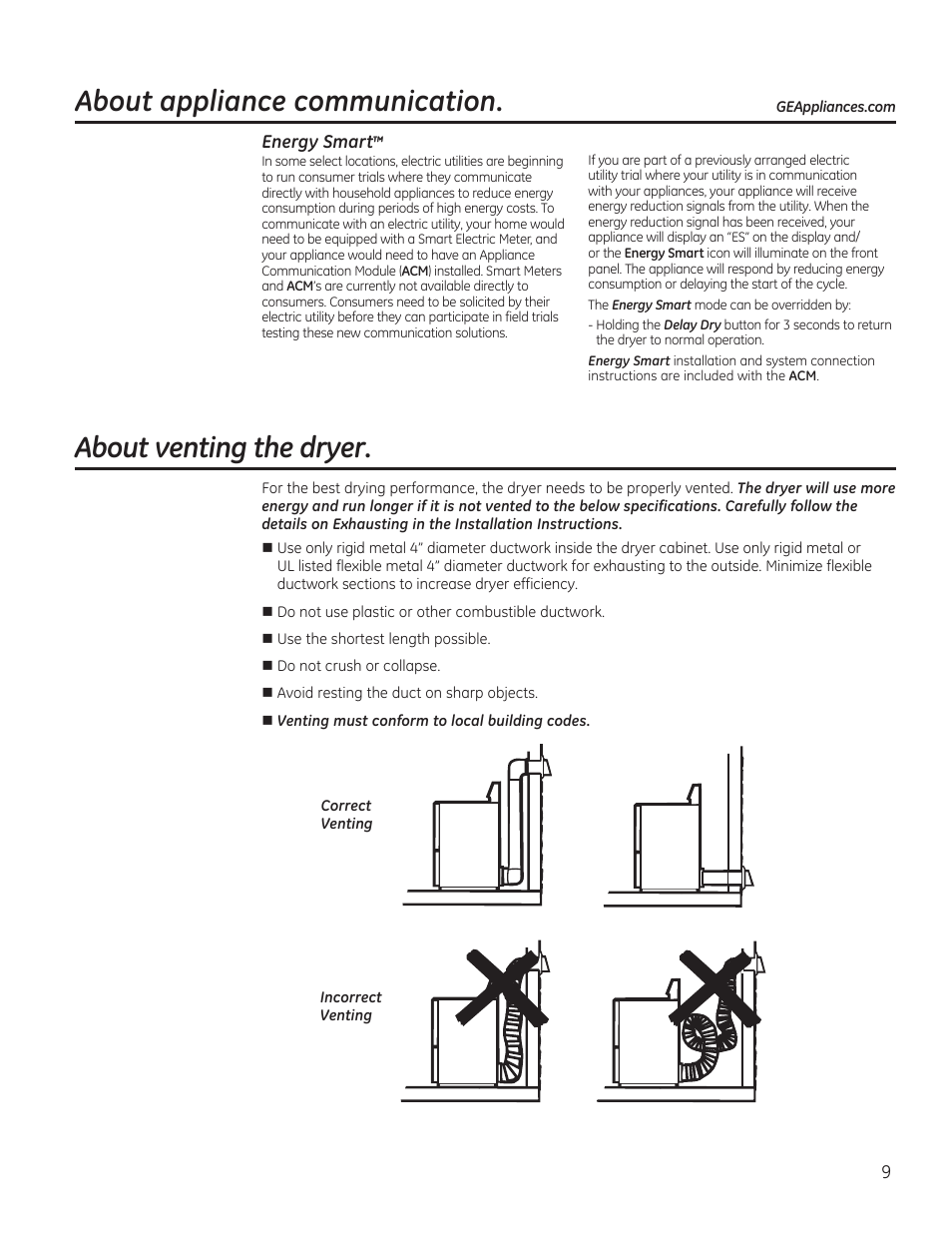 GE GTDP740GDWW User Manual | Page 9 / 32