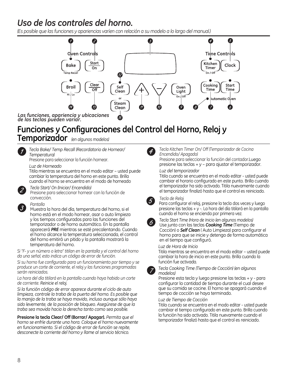 Uso de los controles del horno, Crd № qsq a v c»d | GE JGBP27DEMWW User Manual | Page 64 / 112