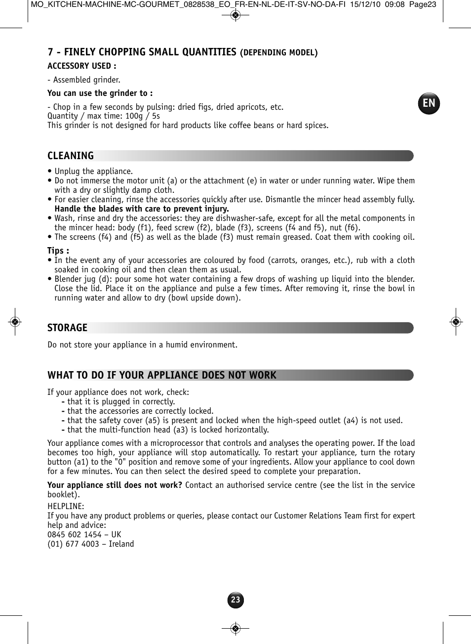 Moulinex MASTERCHEF GOURMET QA402G User Manual | Page 19 / 82