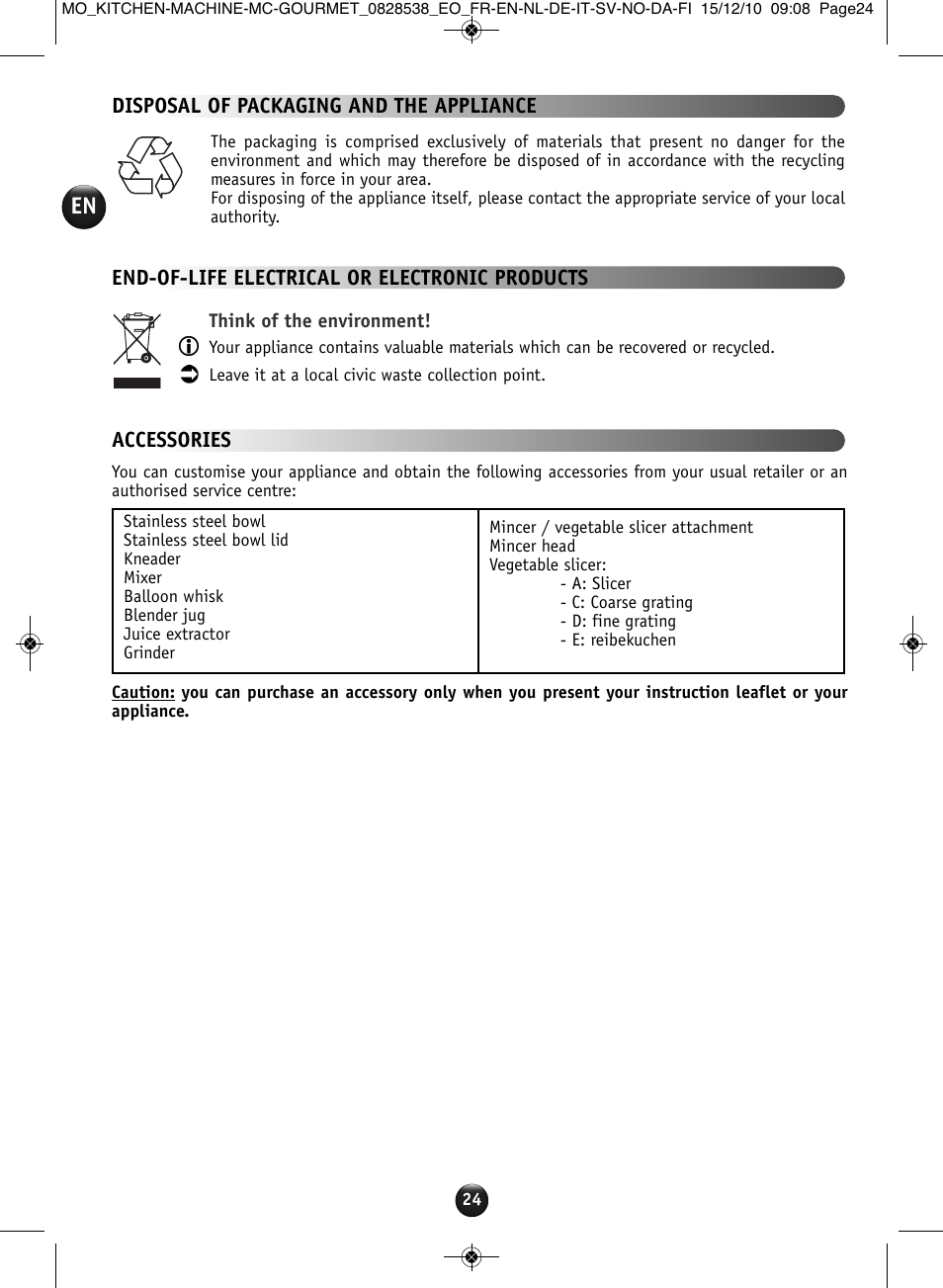 Moulinex MASTERCHEF GOURMET QA402G User Manual | Page 20 / 82