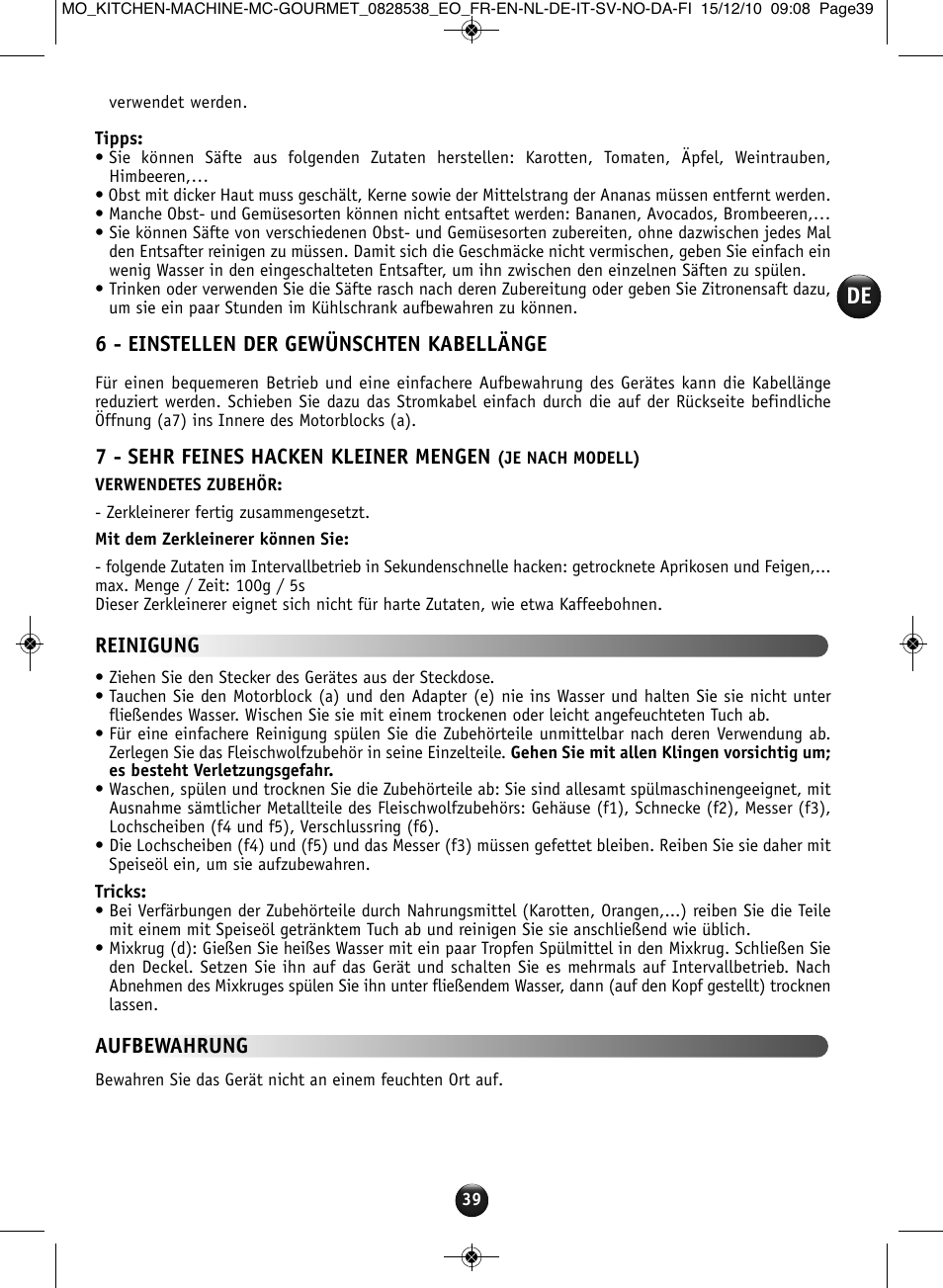 Moulinex MASTERCHEF GOURMET QA402G User Manual | Page 35 / 82