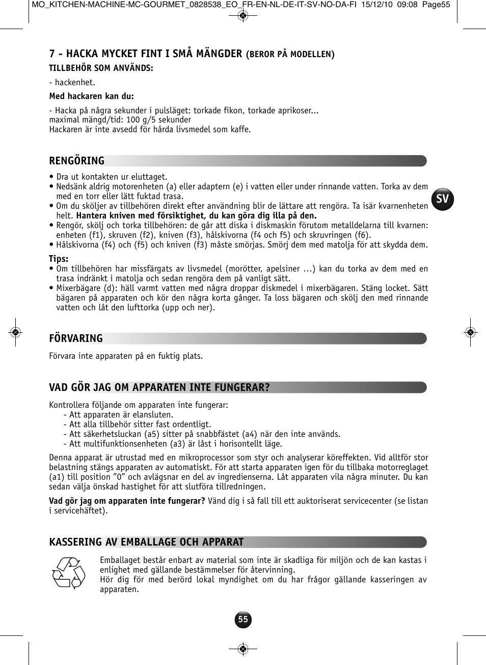 Moulinex MASTERCHEF GOURMET QA402G User Manual | Page 51 / 82