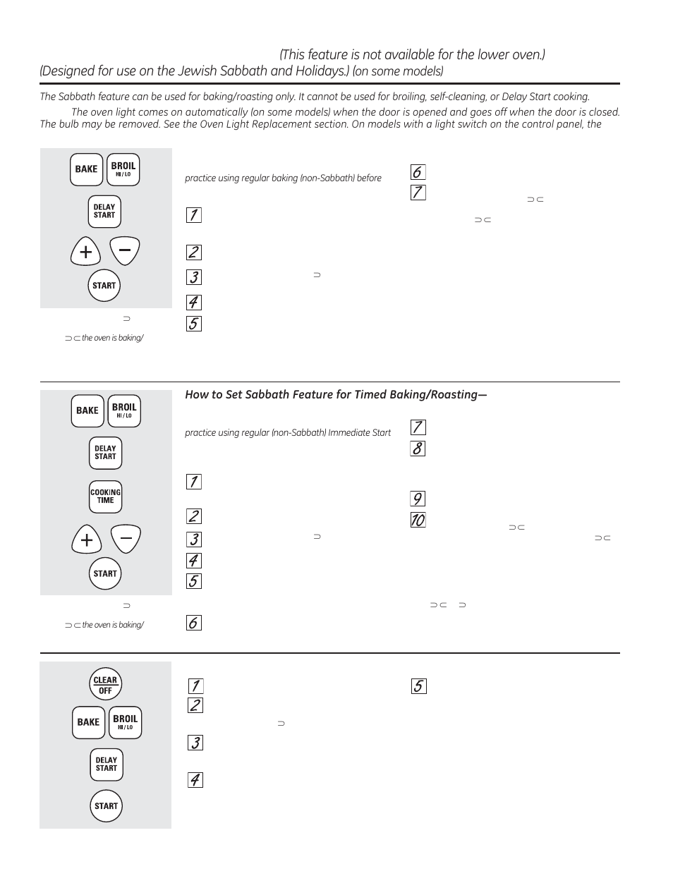 Using the sabbath feature, Rqvrphprghov | GE JRP28SKSS User Manual | Page 12 / 24