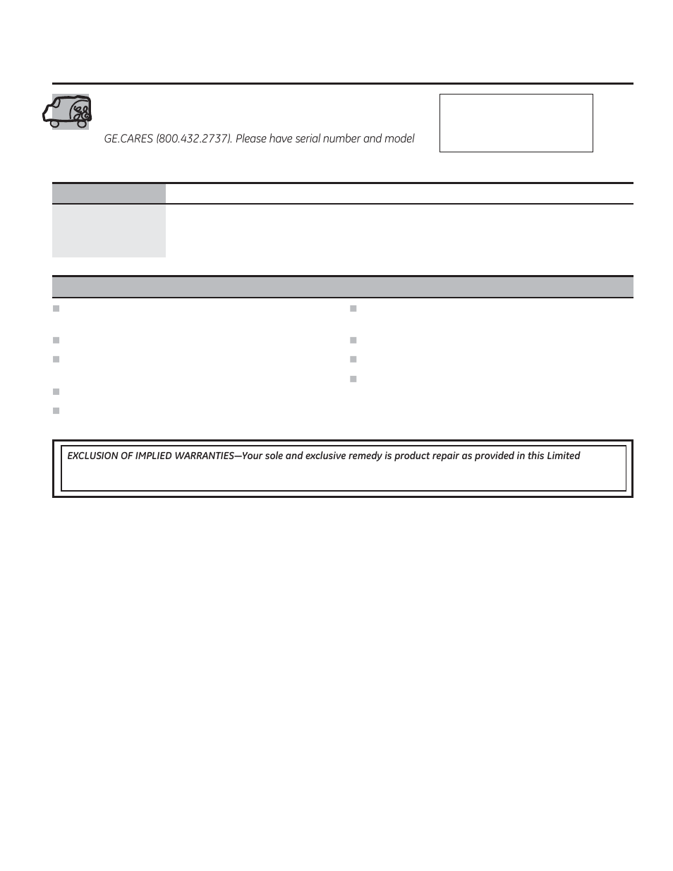 Ge built-in electric oven warranty | GE JRP28SKSS User Manual | Page 23 / 24