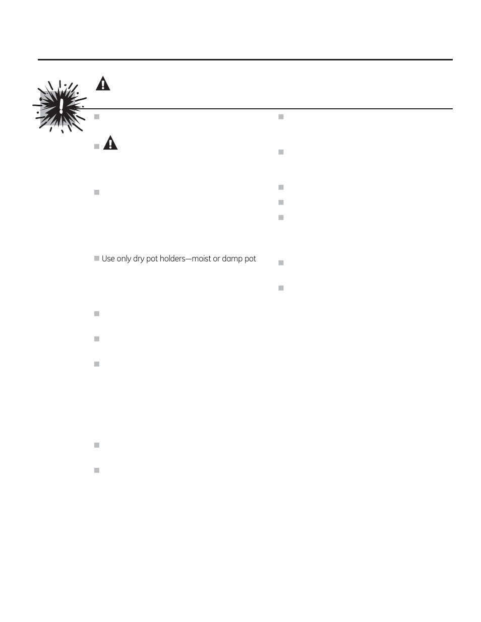 Warning, Caution, Safety precautions | GE JRP28SKSS User Manual | Page 3 / 24