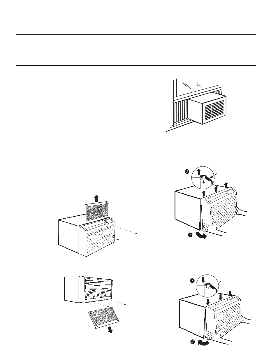 Care and cleaning of the air conditioner | GE AJCQ08ACF User Manual | Page 10 / 56