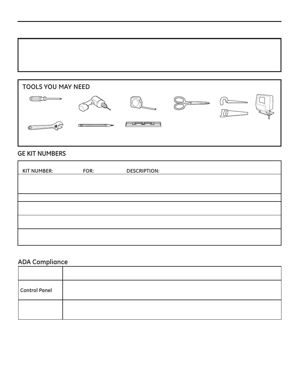 Installation instructions, Rpsoldqfh | GE AJCQ08ACF User Manual | Page 13 / 56