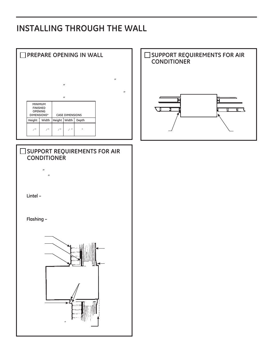 Installation instructions, Read these instructions completely and carefully | GE AJCQ08ACF User Manual | Page 15 / 56