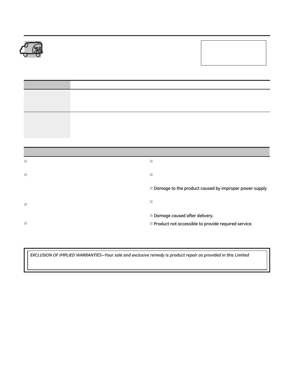 Air conditioner warranty | GE AJCQ08ACF User Manual | Page 19 / 56