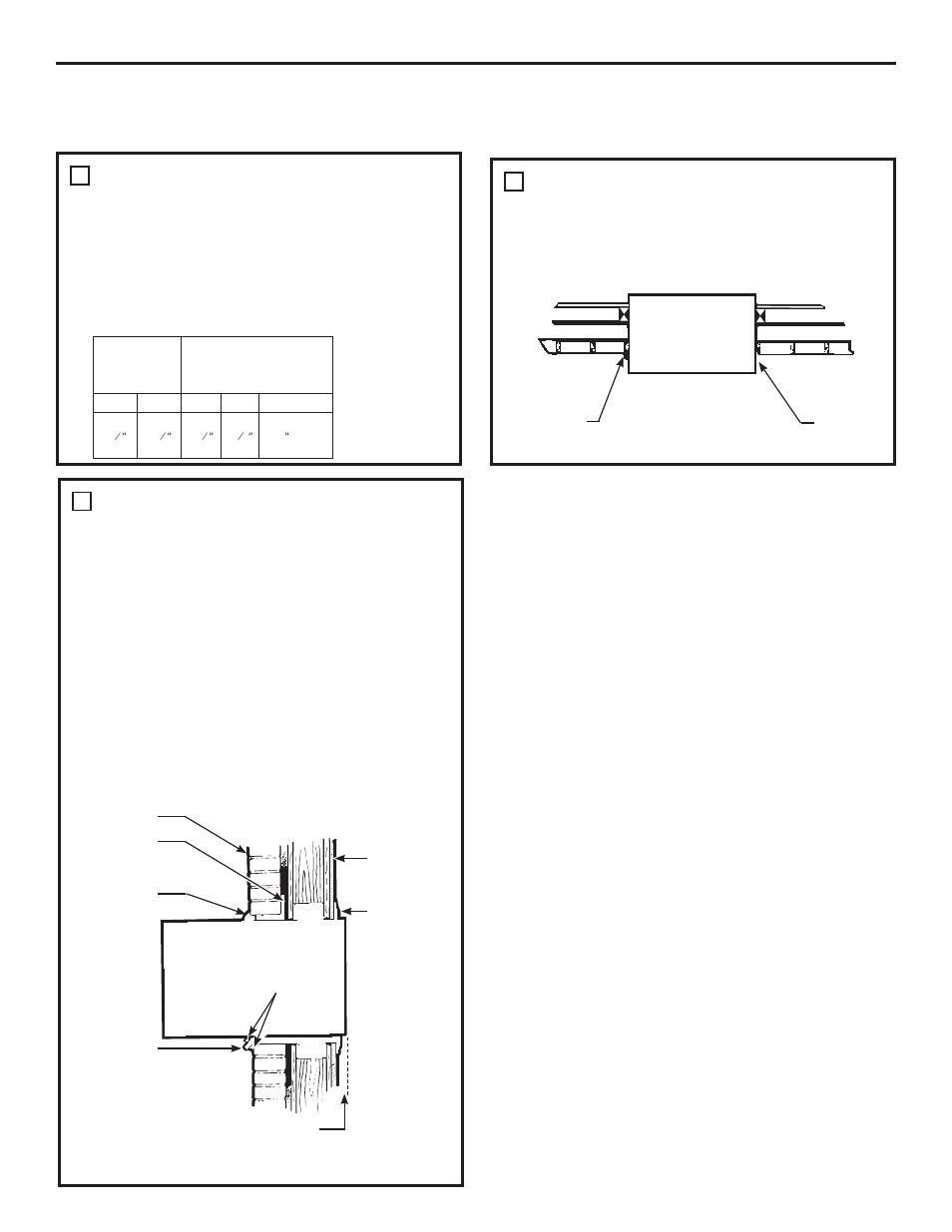 Support du conditionneur, Préparation de l’ouverture dans le mur | GE AJCQ08ACF User Manual | Page 35 / 56
