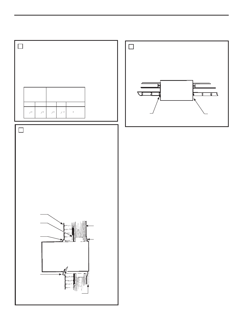 Requisitos de apoyo para el acondicionador de aire, Prepare la abertura en la pared, Lea estas instrucciones completa y cuidadosamente | GE AJCQ08ACF User Manual | Page 53 / 56