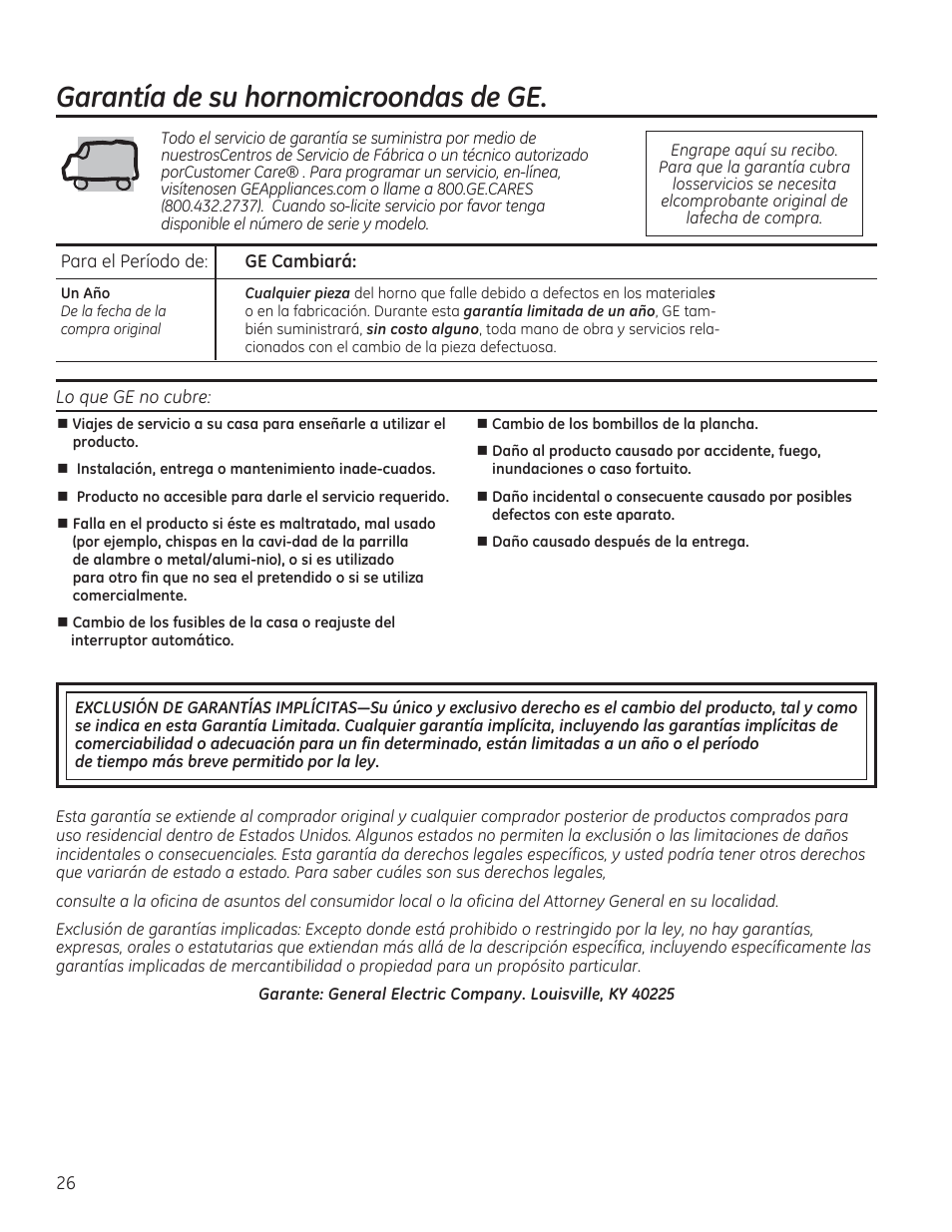 Garantía de su hornomicroondas de ge | GE PVM9215DFBB User Manual | Page 58 / 60