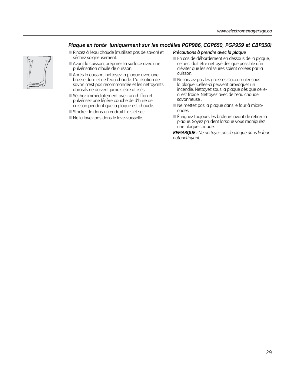 GE PGP953DETWW User Manual | Page 29 / 48