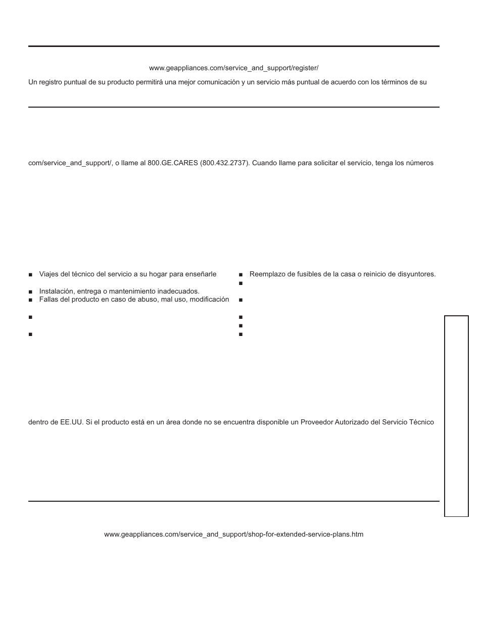 Garantía, Garantía de la cocina eléctrica de ge | GE JD630DFWW User Manual | Page 35 / 56