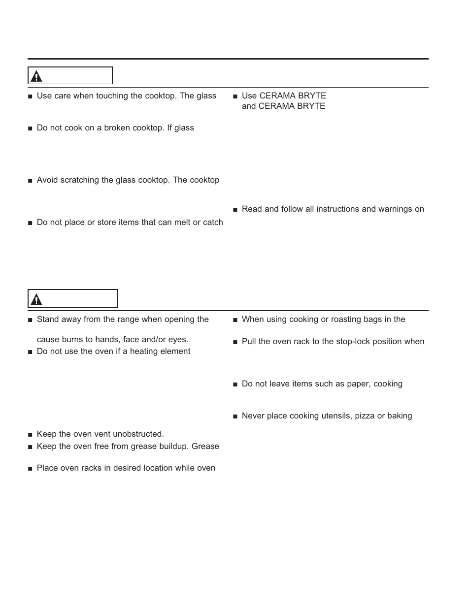 Safe ty informa tion, Radiant cooktop safety instructions, Save these instructions | Oven safety instructions warning, Warning | GE JD630DFWW User Manual | Page 5 / 56