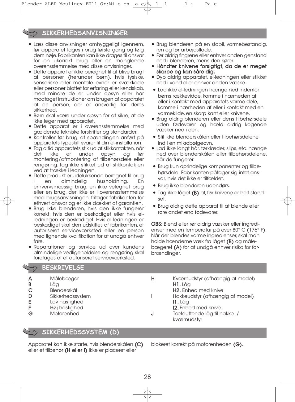 Moulinex MINI MULTI DELUXE LM125G User Manual | Page 31 / 60