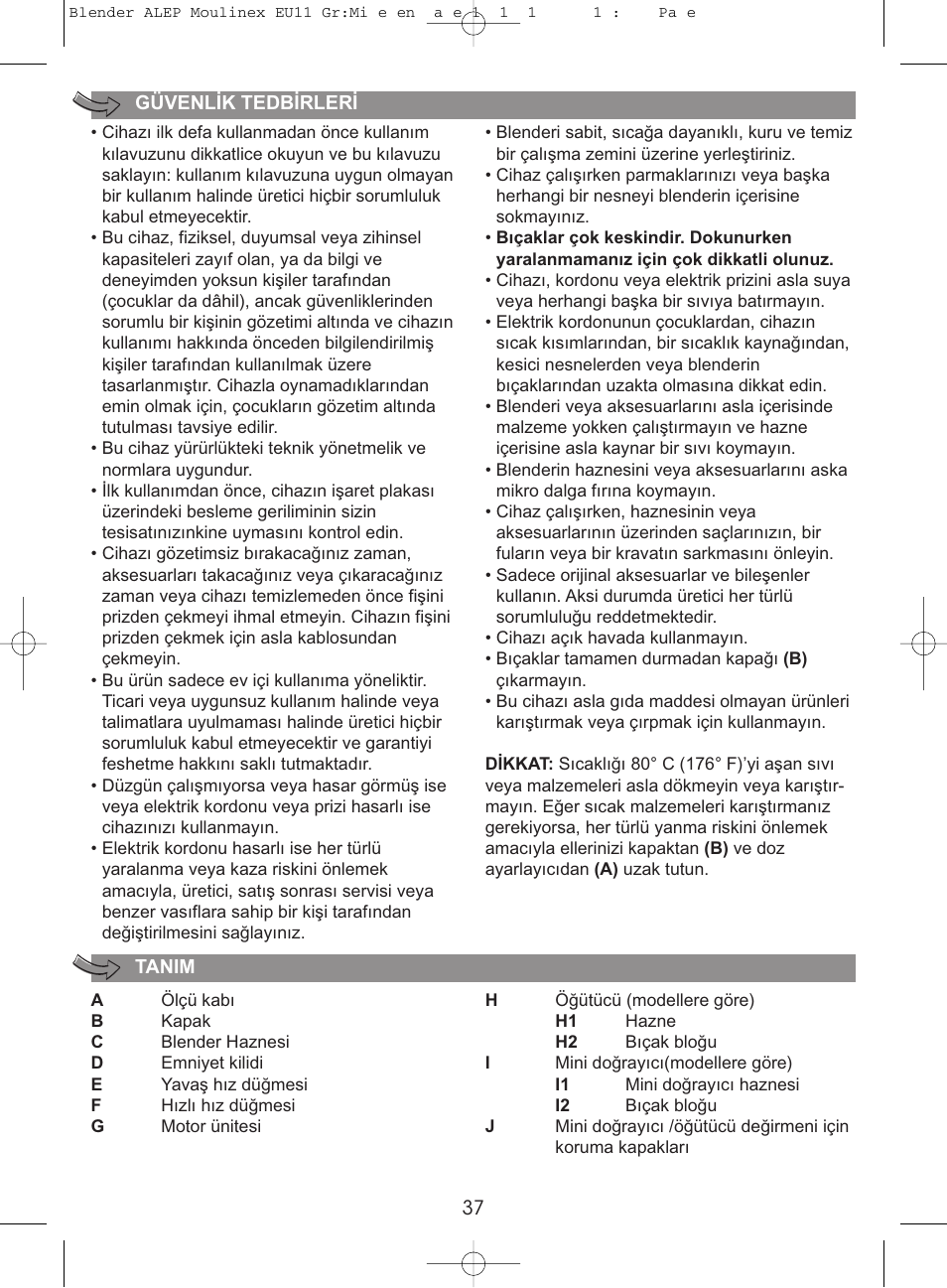 Moulinex MINI MULTI DELUXE LM125G User Manual | Page 40 / 60