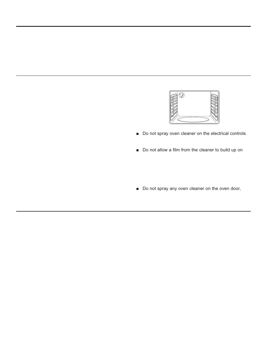 Care and cle aning: cleaning the range – interior, Cleaning the range – interior | GE JB650DFWW User Manual | Page 19 / 56