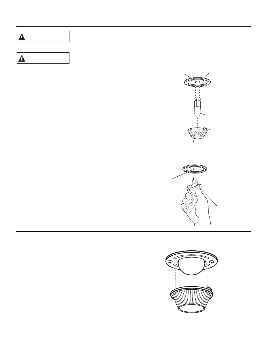 Care and cle aning: maintenance, Maintenance, Warning | Caution, Oven light replacement (on some models) | GE JB650DFWW User Manual | Page 23 / 56