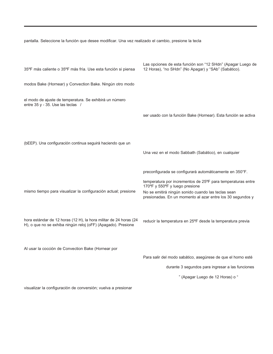 Uso de la cocina: funciones especiales, Funciones especiales | GE JB650DFWW User Manual | Page 42 / 56