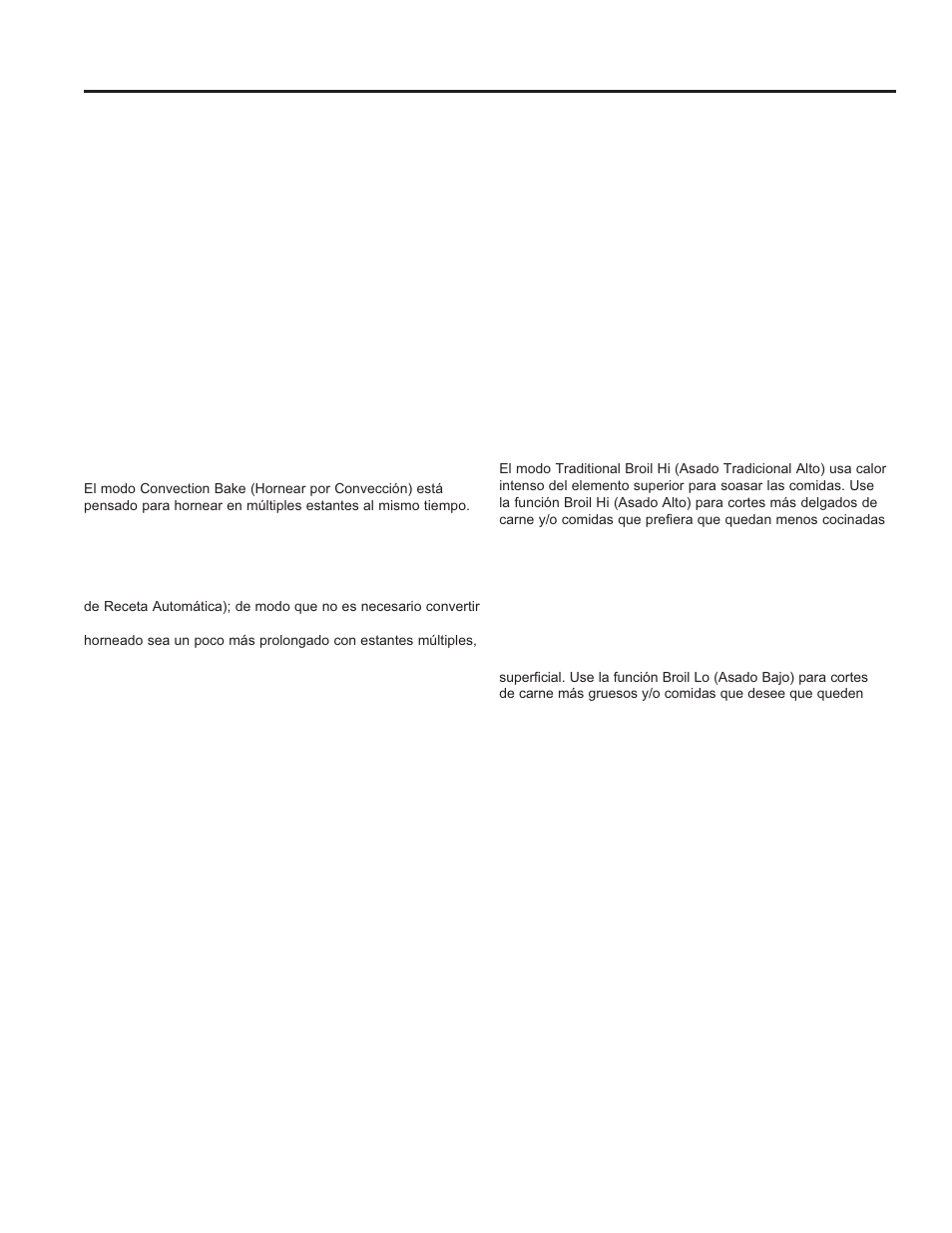 Modos de cocción | GE JB650DFWW User Manual | Page 44 / 56