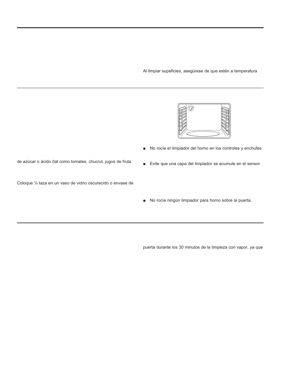 Limpieza de la cocina - interior | GE JB650DFWW User Manual | Page 47 / 56