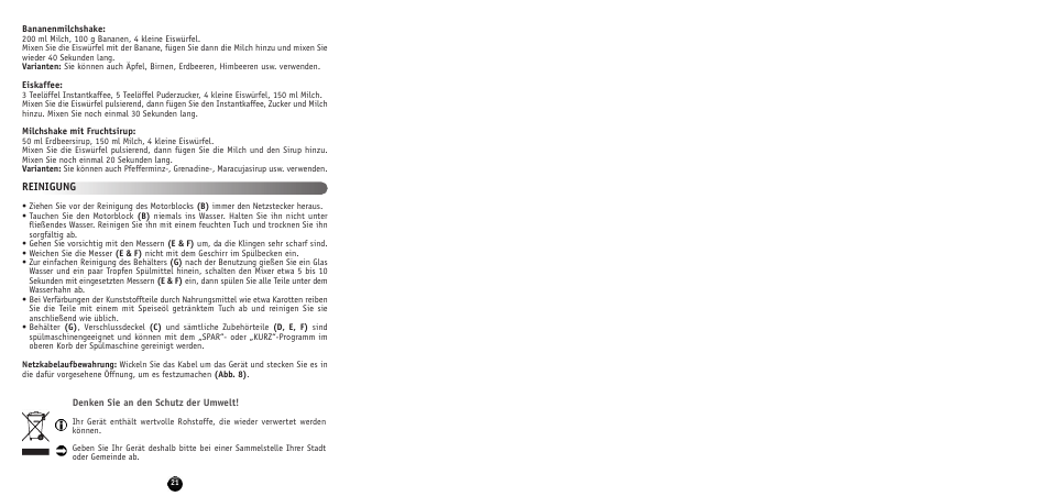 Reinigung | Moulinex MULTI MOULINETTE AT712G User Manual | Page 23 / 108