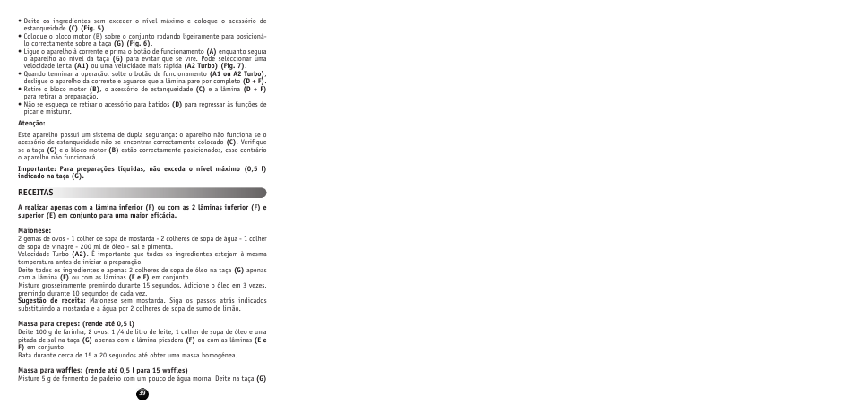 Receitas | Moulinex MULTI MOULINETTE AT712G User Manual | Page 41 / 108