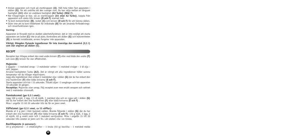 Recept | Moulinex MULTI MOULINETTE AT712G User Manual | Page 62 / 108