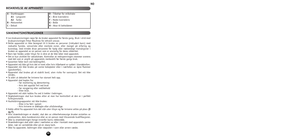 Moulinex MULTI MOULINETTE AT712G User Manual | Page 66 / 108