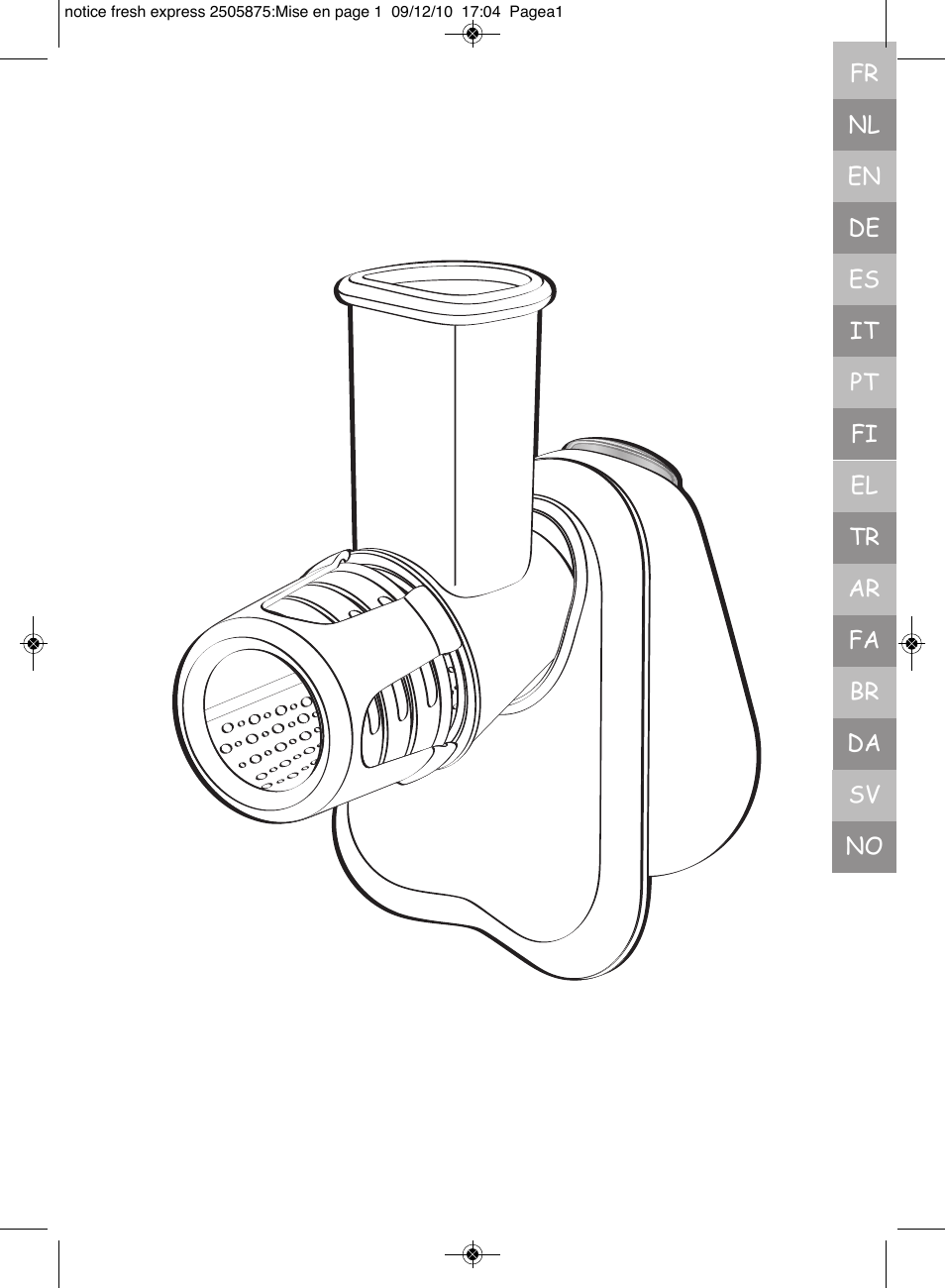 Moulinex FRESH EXPRESS DJ750G User Manual | 76 pages