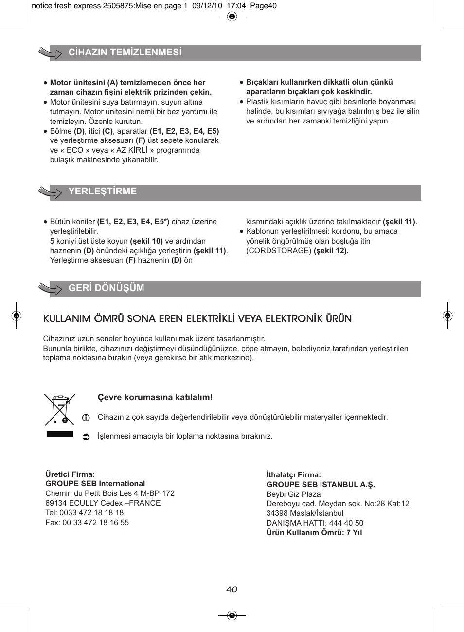 Moulinex FRESH EXPRESS DJ750G User Manual | Page 44 / 76