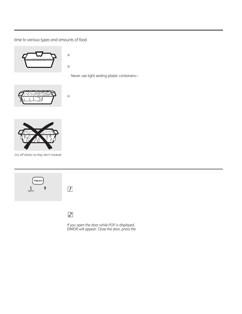 Using the microwave sensor cooking features | GE JTP90DPBB User Manual | Page 16 / 88
