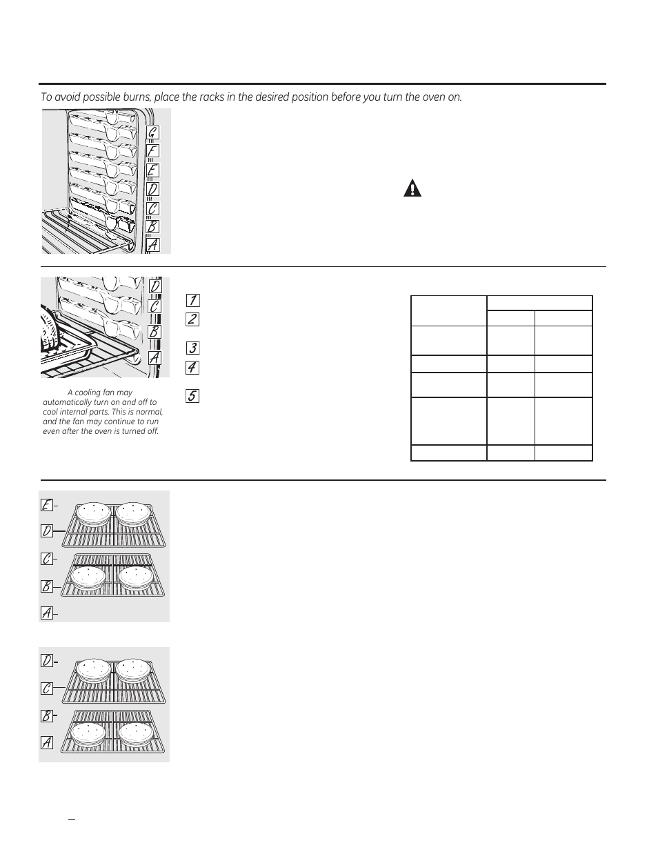 Using the lower oven, Caution | GE JTP90DPBB User Manual | Page 24 / 88