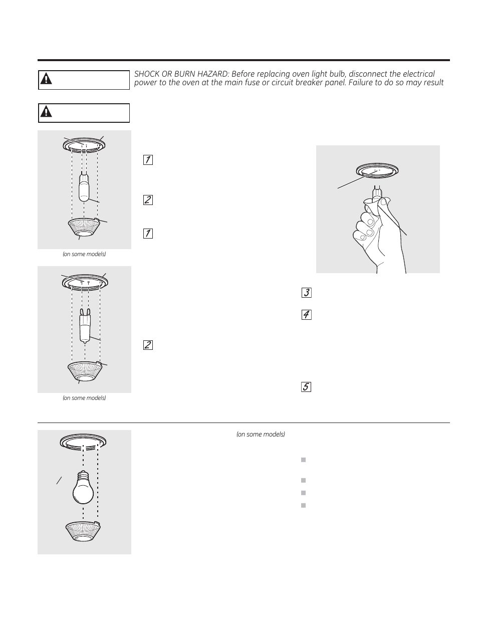 Warning, Caution | GE JTP90DPBB User Manual | Page 37 / 88