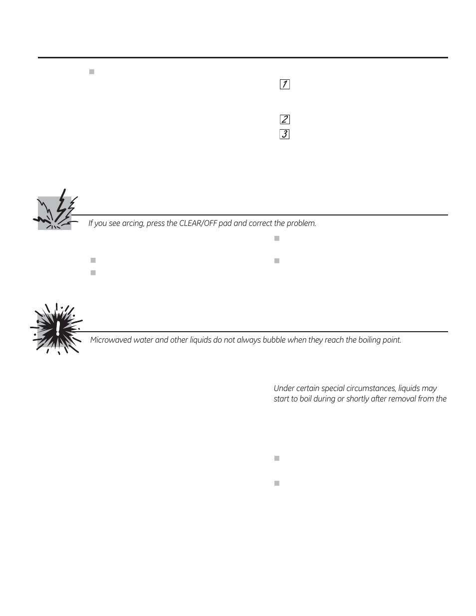 Arcing, Superheated water save these instructions | GE JTP90DPBB User Manual | Page 7 / 88
