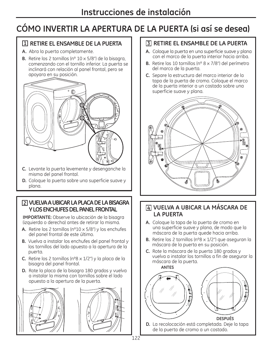 GE GFDR480GFWW User Manual | Page 122 / 144