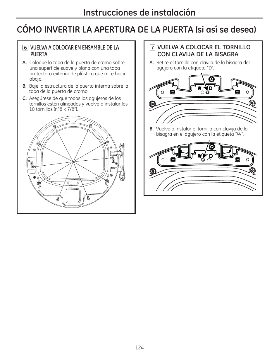 GE GFDR480GFWW User Manual | Page 124 / 144