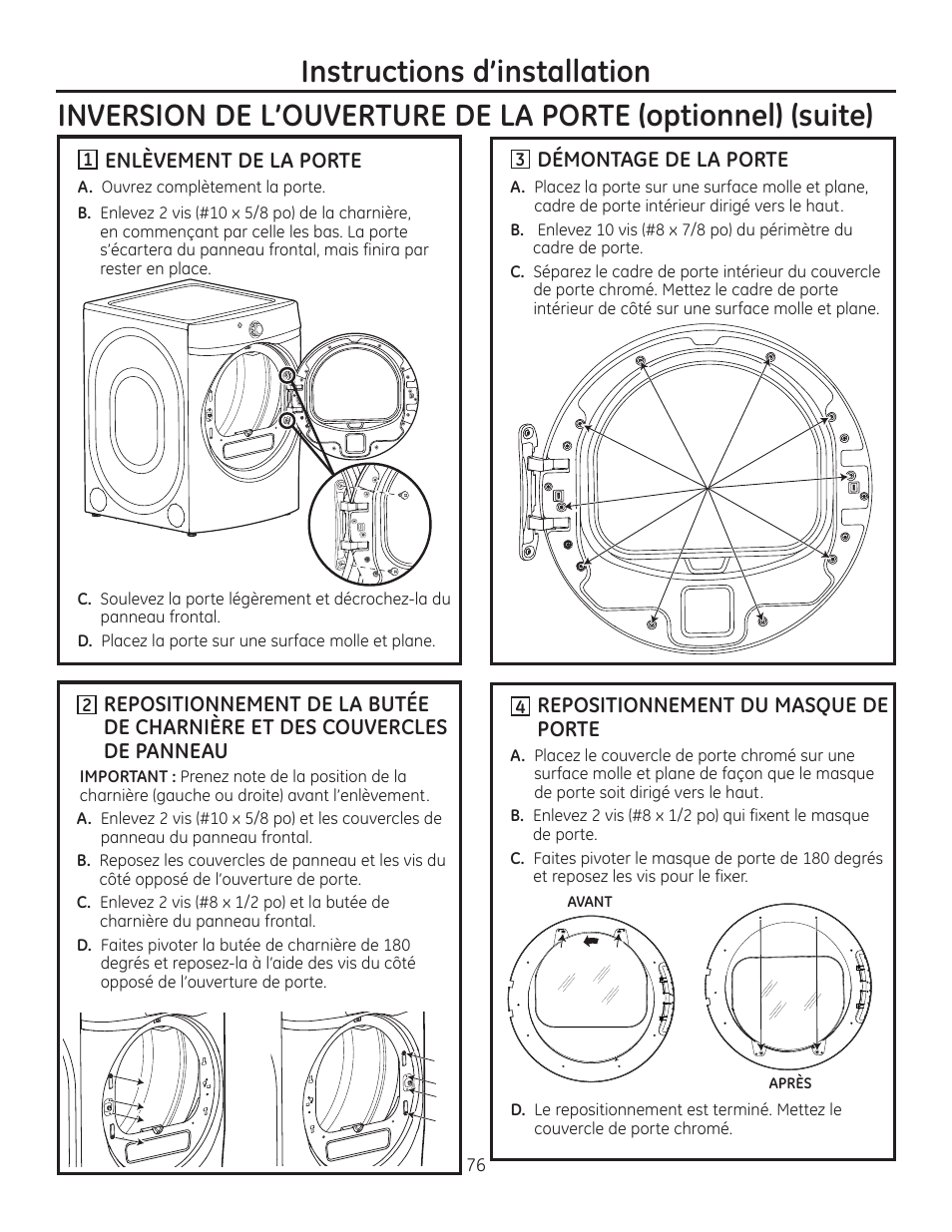 GE GFDR480GFWW User Manual | Page 76 / 144